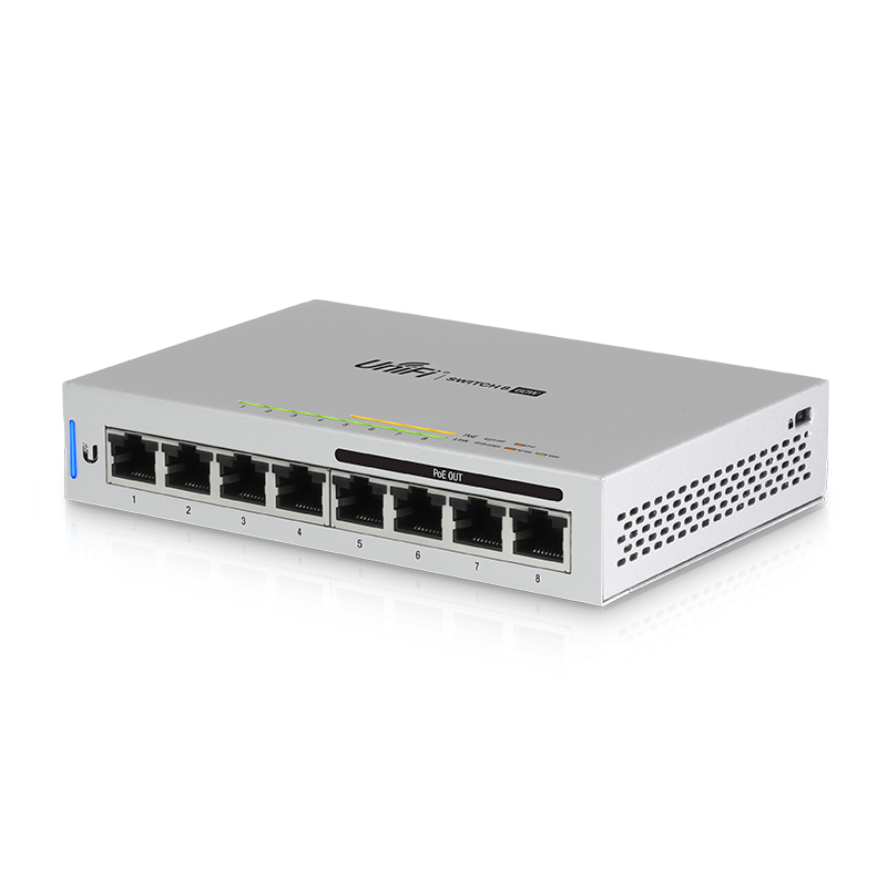 Ubiquiti, UniFi, Switch, 8-port, 60W, with, 4, x, 802.3af, PoE, Ports, -, Single, Pack, 