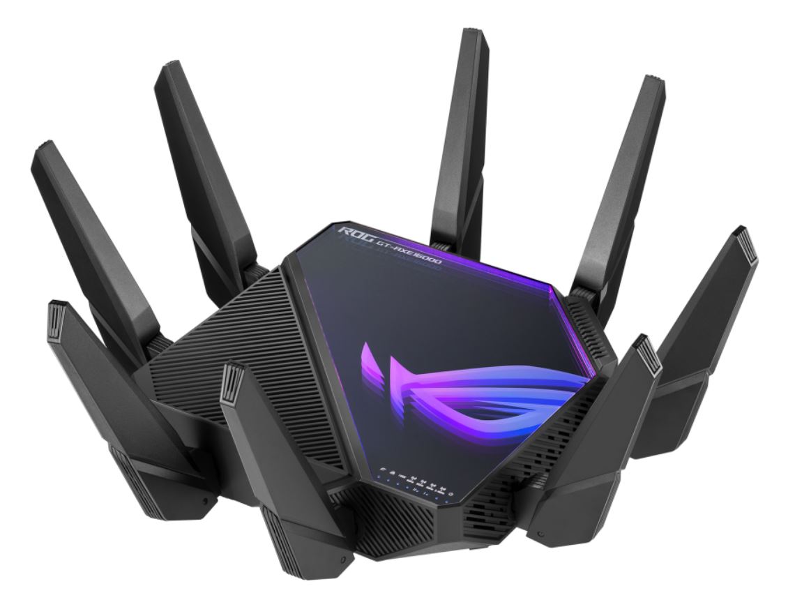 ASUS, ASUS, AXE16000, WIRELESS, ROUTER, QUAD, BAND, 10GbE(2), GbE(4), USB(2), ANT(12), 3YR, WTY, 
