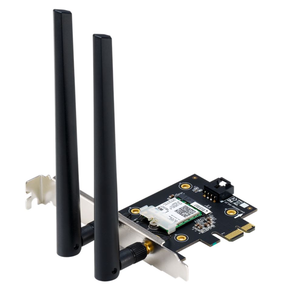 Wireless Networking/ASUS: ASUS, ASUS, AX3000, PCIe, WIRELESS, ADAPTER, DUAL, BAND, BT5.0, ANT(2), 3YR, WTY, 