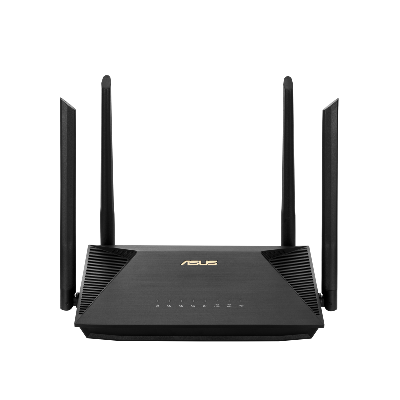 Wireless Networking/ASUS: ASUS, ASUS, AX1800, WIRELESS, ROUTER, DUAL, BAND, GbE(4), ANT(4), USB(1), 3YR, WTY, 