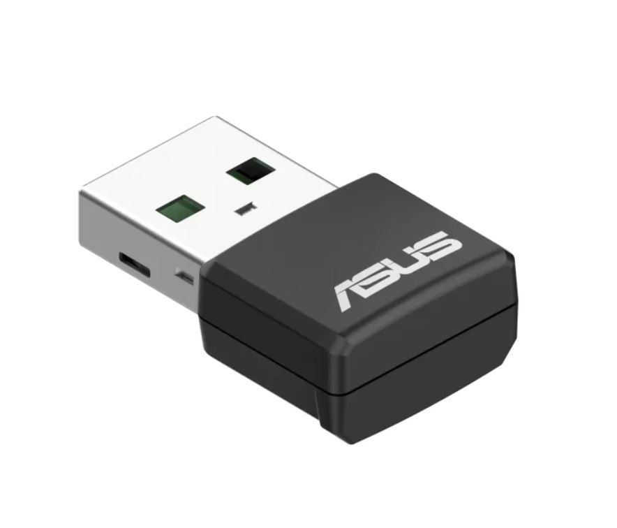 ASUS, USB-AX55, NANO, Dual, Band, AX1800, USB, WiFi, 6, USB, Adapter, 802.11ax, 1201Mbps+574Mbps, OFDMA, MU-MIMO, BSS, Coloring, (, NIC, 