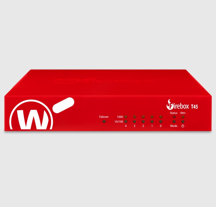 WatchGuard, Firebox, T45, with, 3-yr, Basic, Security, Suite, 