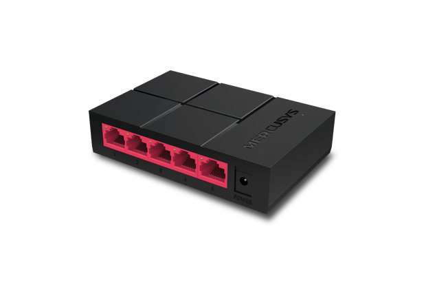 Mercusys, MS105G, 5-Port, Gigabit, Desktop, Switch, 5x, Gigabit, Ports, Compact, Design, Plug, N, Play, Green, Ethernet, Technology, 
