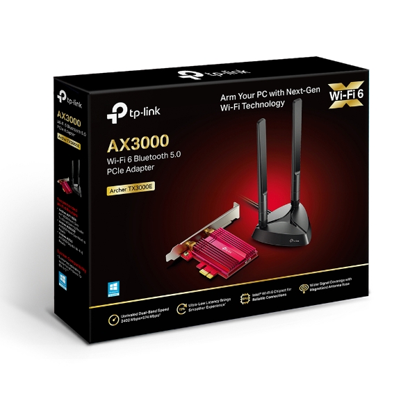 TP-LINK, ARCHER, TX3000E, WI-FI, 6, WIRELESS, DUAL, BAND, PCI, EXPRESS, ADAPTER, 3YR, WTY, 