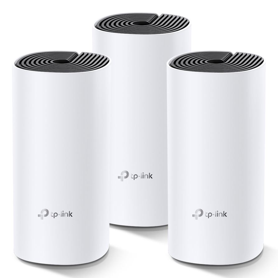 TP-Link, Deco, M4, (3-pack), AC1200, Whole, Home, Mesh, Wi-Fi, System., ~370sqm, Coverage, Up, to, 100, Devices, Parental, Control, 