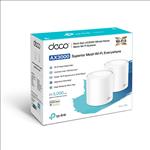 TP-Link Deco X60 (2-pack) AX3000 Whole Home Mesh Wi-Fi 6 System (WIFI6), Up to 460sqm Coverage, WPA3, TP-Link Homecare,