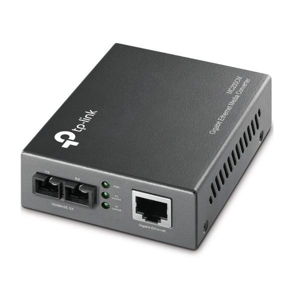 TP-Link, MC200CM, Gigabit, Multi-Mode, Media, Converter, -, IEEE, 802.3ab/802.3z, SC-Type, 850nm, 0.55km, Multi-mode, 