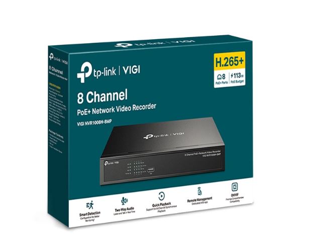 Video Recorders (NVR)/TP-LINK: TP-Link, VIGI, NVR1008H-8MP, 