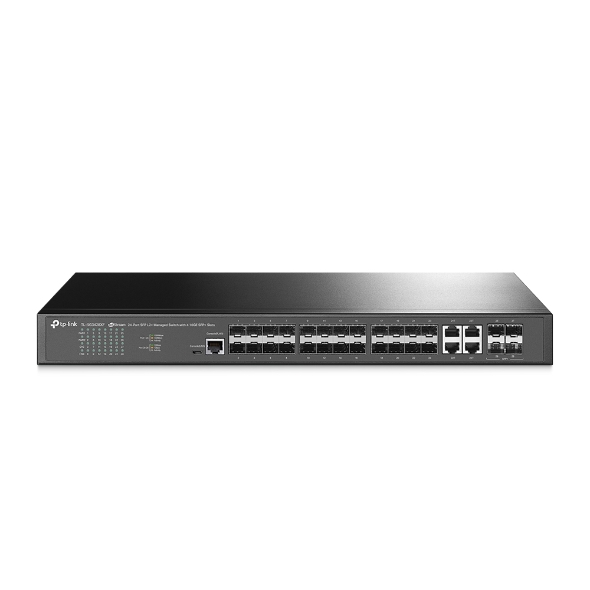 TP-LINK, 24-PORT, MANAGED, SFP, L2+, SWITCH, GbE, SFP(20), GbE, COMBO(4), 10GbE, SFP+(4), 5YR, WTY, 