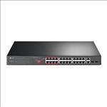 TP-Link, TL-SL1226P, 24-Port, 10/100Mbps, +, 2-Port, Gigabit, Unmanaged, PoE+, Switch, 