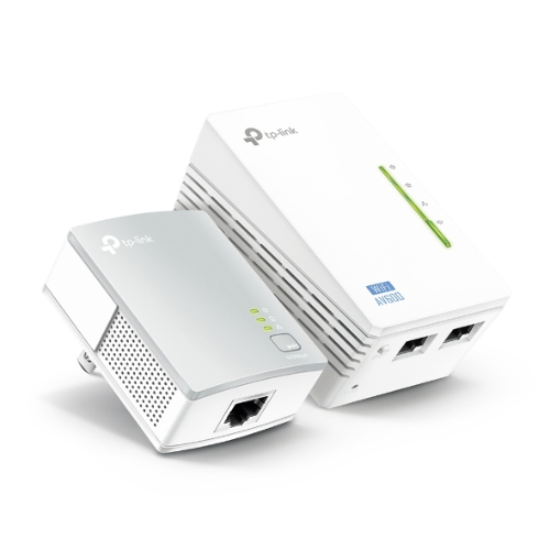 Wireless Networking/TPLINK: TP-LINK, AV600, AC, PASS, THROUGH, STARTER, KIT, WITH, INTERGRATED, POWER, SOCKET, 3YR, WTY, 