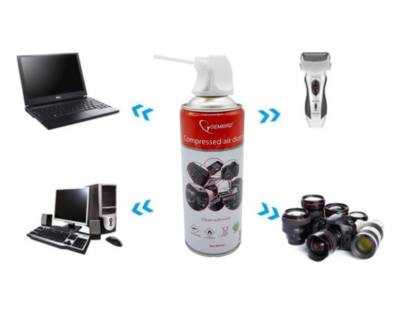 Besta, Air, Duster, Compressed, Can, Spray, 400ml, High, Pressure, Dust, Removal, to, Clean, Keyboard, Mainboard, Video, Card, PC, Laptop, 