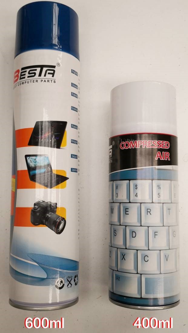 Besta, Air, Duster, Compressed, Can, Spray, 600ml, for, Cleaning, Motherboards, Video, Cards, PCs, Laptops, Keyboards, Cameara, Lens, Mob, 