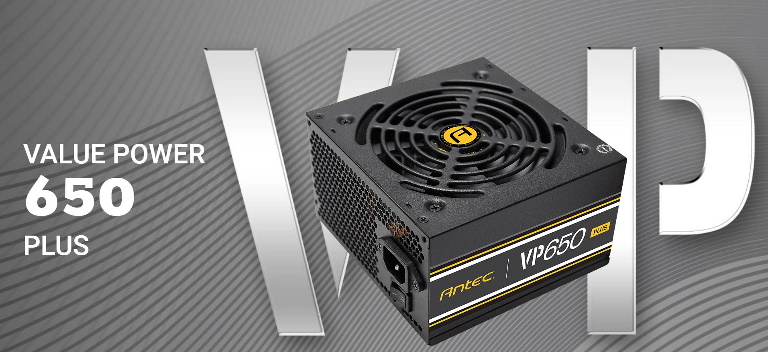 Antec, VPP, 650w, 80, PLUS, @, 85%, Efficiency, AC, 120V, -, 240V, Continuous, Power, 120mm, Silent, Fan., ATX, Power, Supply, PSU, 3, Year, 