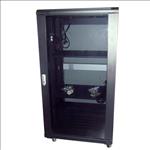 LinkBasic, 22RU, 600mm, Depth, Server, Rack, Glass, Door, with, 2x240v, Fans, and, 8-Port, 10A, PDU, 
