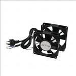 LDR, 2, Way, Fan, Kit, with, power, switch, -, 2x, Fans, -, Black, Metal, Construction, -, For, Installation, in, LDR, Hinged, &, Single, Secti, 