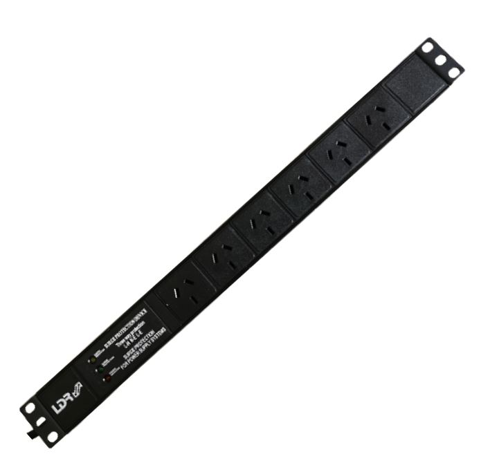 LDR, 6-Port, 10A, Power, Distribution, Unit, AU, Approved, -, 6x, 3-Pin, AU/NZ, Outlets/Slots, -, 1U, Horizontal, Mount, 