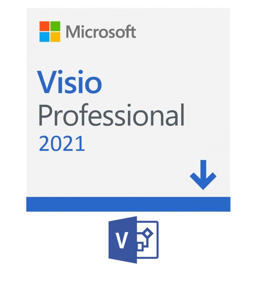 Microsoft, Visio, Pro, 2021(32/64, BIT), -, (ESD), ELECTRONIC, LICENSE, -, No, Refund, 