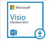 Microsoft, Visio, Standard, 2021(32/64, BIT), -, (ESD), ELECTRONIC, LICENSE, -, No, Refund, 