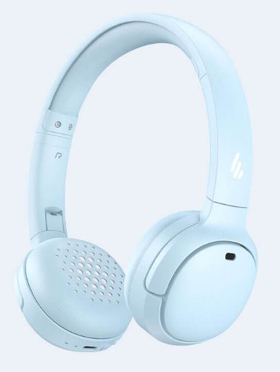 Edifier, WH500, Wireless, On-Ear, Headphones, -Bluetooth, V5.2, -Playtime, 40, hours, -USB-C, (Type-C)-, BLUE, 