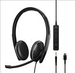 EPOS, Sennheiser, ADAPT, 165, USB, C, II, On-ear, double-sided, USB-C, headset, 3.5, mm, jack, and, detachable, USB, cable, with, in-li, 