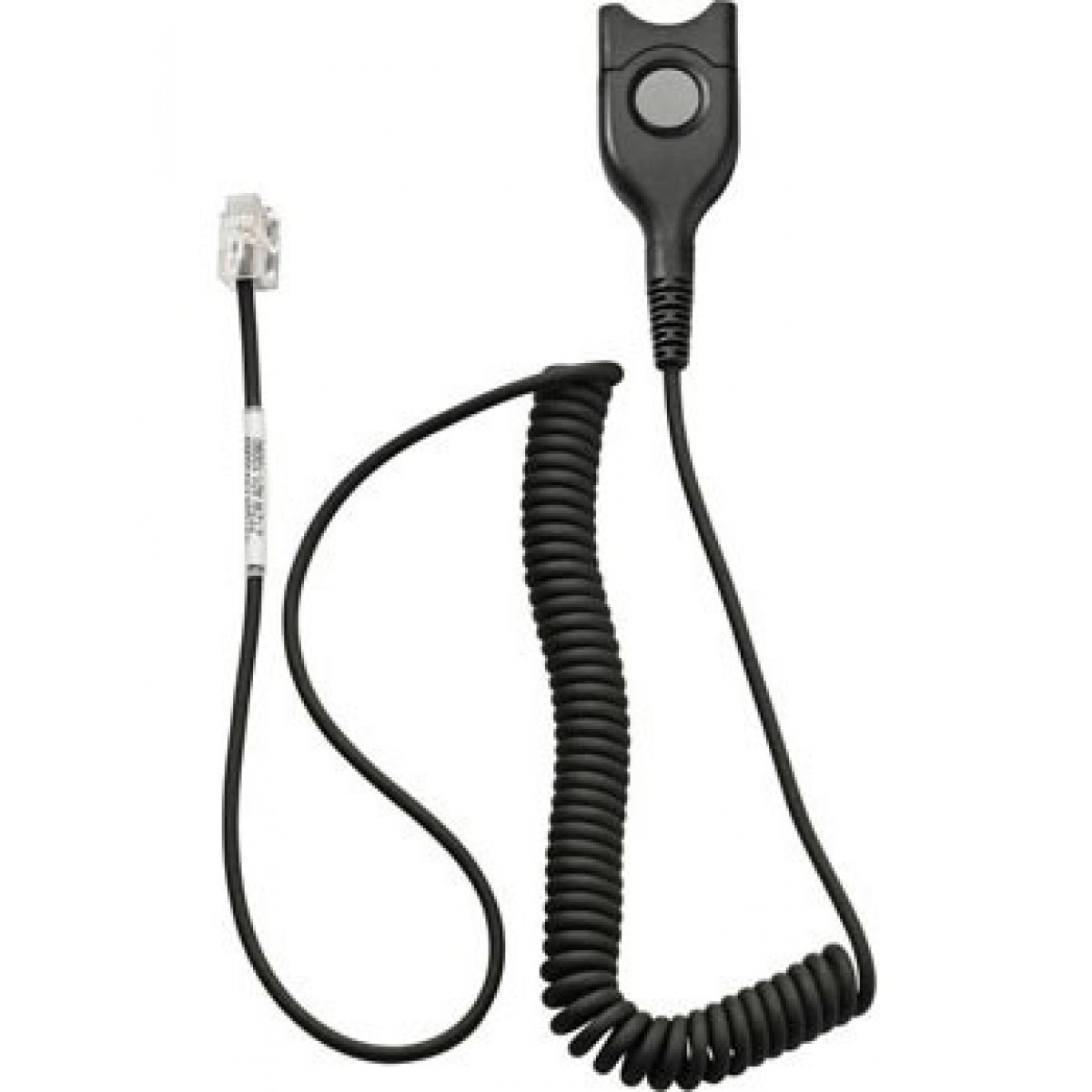 EPOS, Sennheiser, Standard, Bottom, cable:, EasyDisconnect, to, Modular, Plug, -, Coiled, cable, -, code, 01, for, direct, connection, t, 