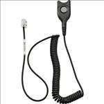 EPOS, Sennheiser, Standard, Bottom, cable:, EasyDisconnect, to, Modular, Plug, -, Coiled, cable, -, code, 01, for, direct, connection, t, 