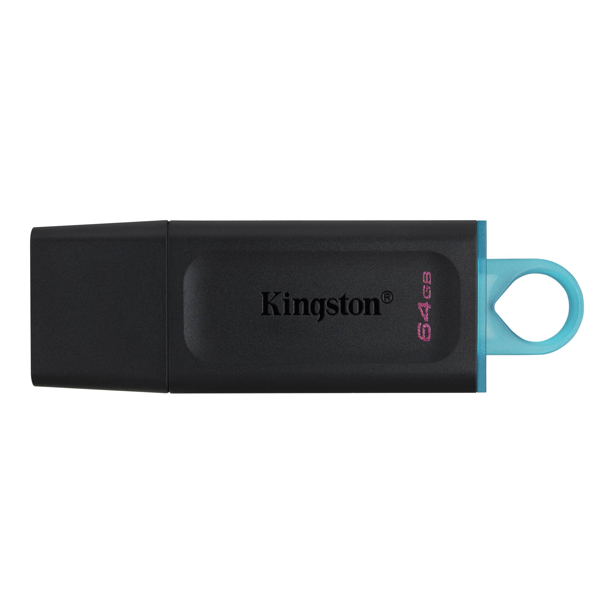 Kingston, 64GB, USB3.0, Flash, Drive, Memory, Stick, Thumb, Key, DataTraveler, DT100G3, Retail, Pack, 5yrs, warranty, ~USK-DT100G3-64G, 