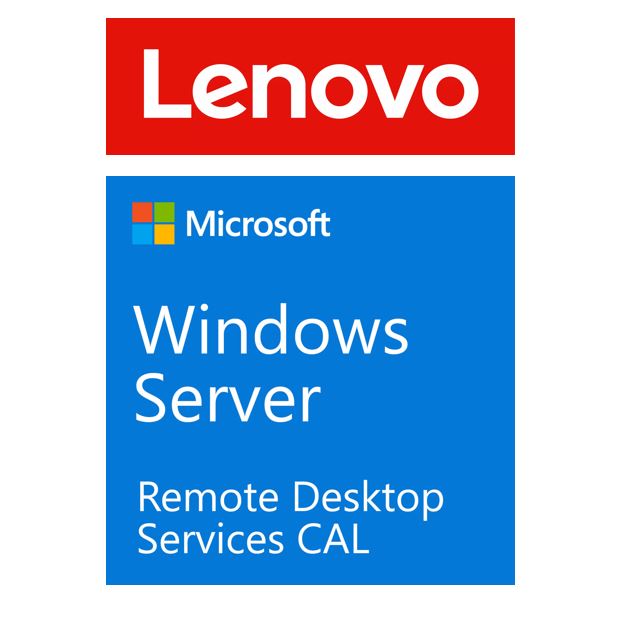 Windows Server - OEM/Lenovo: LENOVO, Windows, Server, 2022, Remote, Desktop, Services, CAL, (1, User), ST50, /, ST250, /, SR250, /, ST550, /, SR530, /, SR550, /, SR650, /, S, 