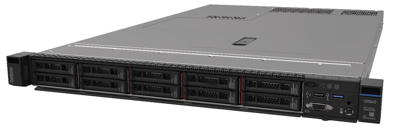 Rack Mounted/Lenovo: LENOVO, ThinkSystem, SR645, 1xAMD, EPYC, 7313, 16C, 3.0GHz, 155W, 1x32GB, 2Rx4, ThinkSystem, RAID, 9350-8i, 2GB, Flash, PCIe, 12Gb, 