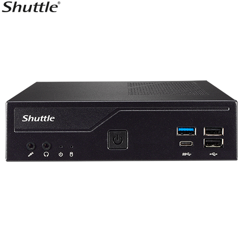 Shuttle, DH610, XPC, Slim, 1L, Barebone, H610, LGA1700, 2x, DDR4, SODIMM, 1x, M.2, 1x, 2.5, HDMI, +, 2x, DP, RS232, 