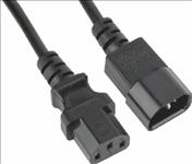 Astrotek, Power, Extension, Cable, 2m, -, Male, to, Female, Monitor, to, PC, or, PC/UPS, to, Device, IEC, C13, to, C14, 