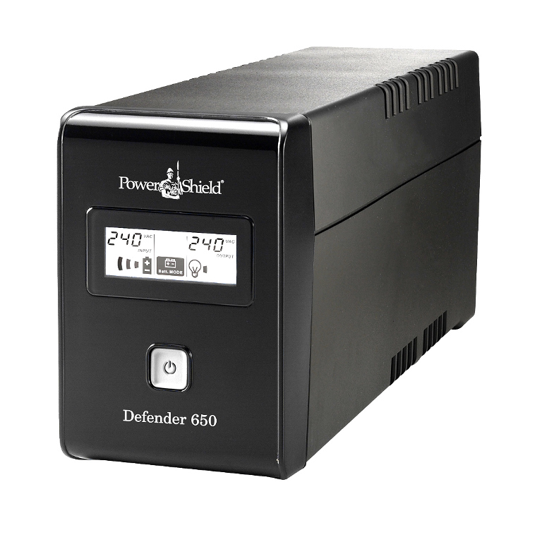 Uninterruptible Power Supplies (UPS)/PowerShield: PowerShield, Defender, 650VA, /, 390W, Line, Interactive, UPS, with, AVR, Australian, Outlets, and, user, replaceable, batteries, 