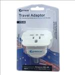 Sansai, Travel, Adaptor, for, 240V, equipment, from, Britain, USA, Europe, Japan, China, HongKong, Singapore, Korea, &, Italy, to, 