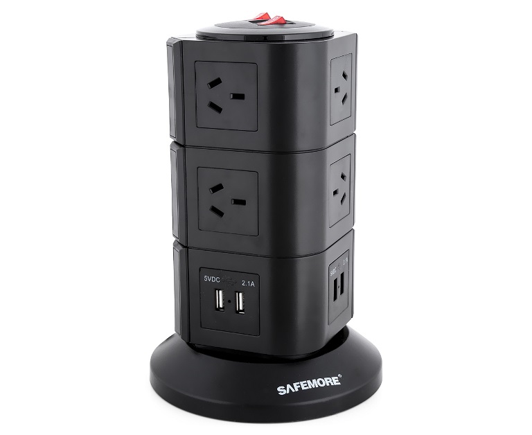 Safemore, 3, Level, Power, Stackr, Power, Board, in, Black, 