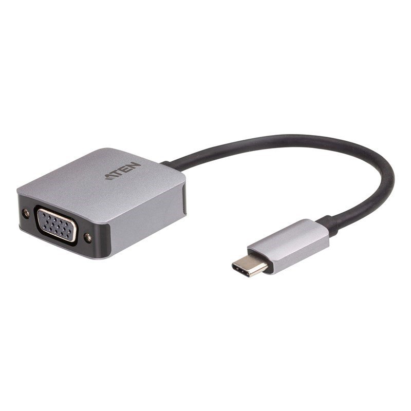 Adapters/Aten: Aten, USB-C, to, VGA, Adapter, aluminium, housing, 