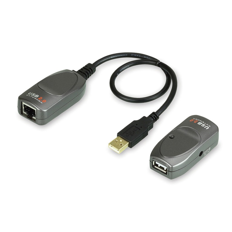 Adapters/Aten: Aten, 1, Port, USB, 2.0, Over, Cat5, Extender, (up, to, 60m), 