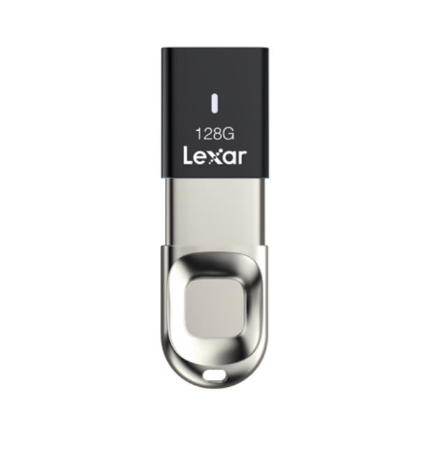 Lexar, JumpDrive, F35, 128GB, Finger, Print, USB3, Flash, Drive, -, Up, to, 150MBs, /, 10, Fingerprint, ID/Ultra, Fast, Speeds/256-bit, AES, 
