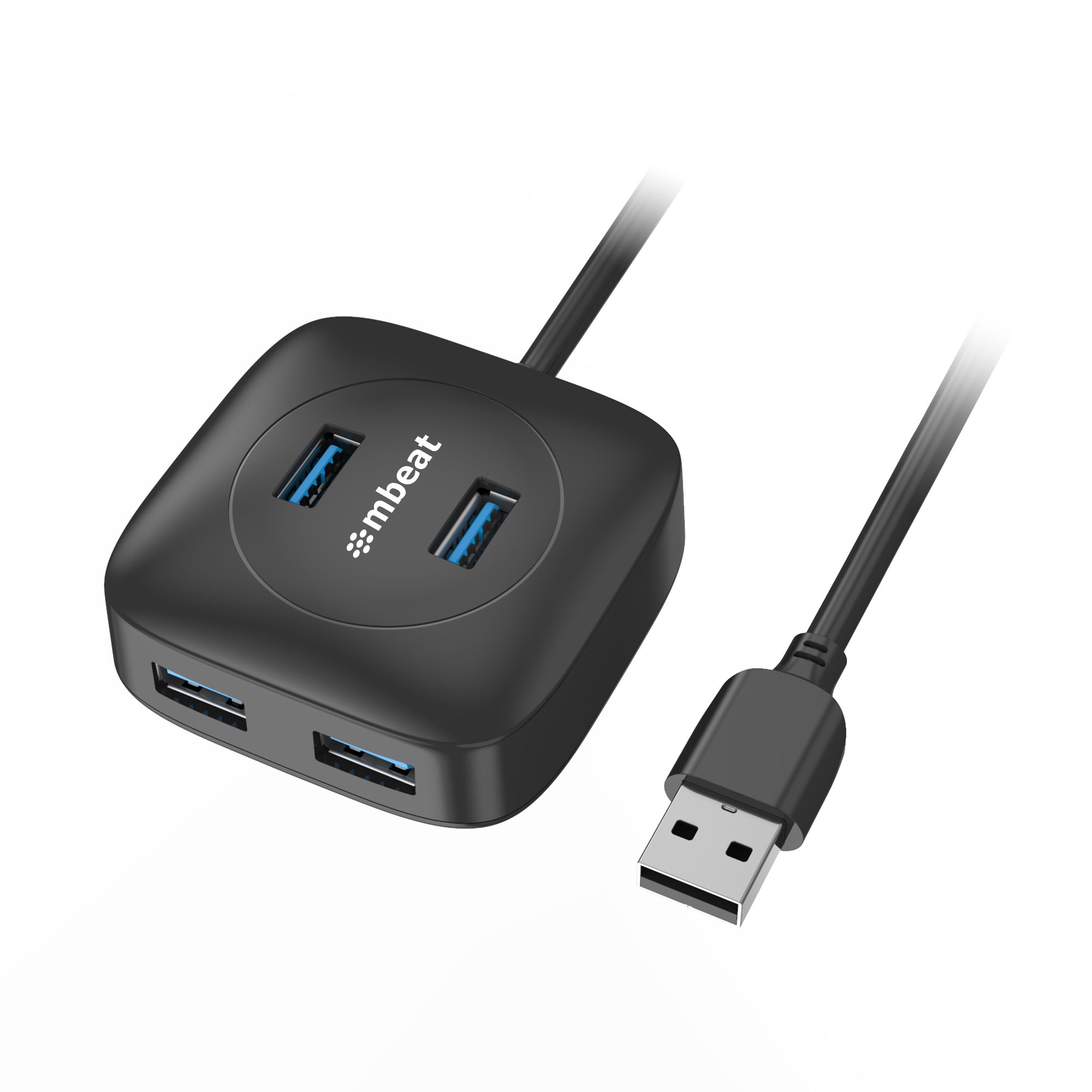mbeatÂ®, 4-Port, USB, 3.0, Hub, -, High, Speed, Data, Transfer, 
