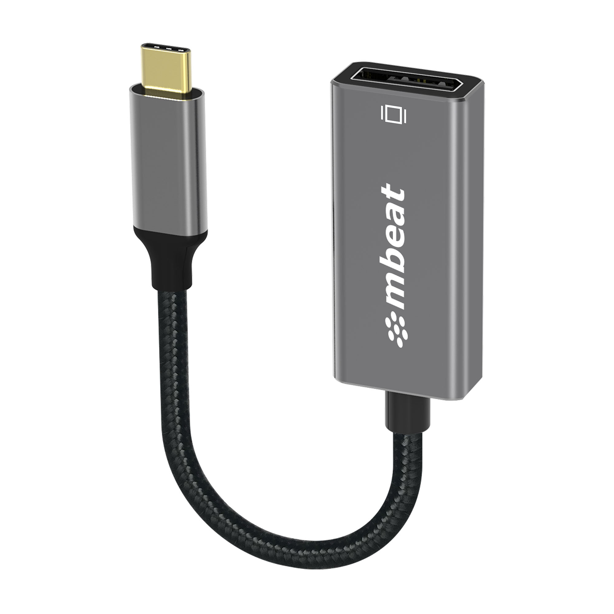Adapters/MBEAT: mbeat, Elite, USB-C, to, Display, Port, Adapter, -Converts, USB-C, to, DisplayPort, female, port, 4K@60Hz, (3840Ã—2160), 15cm, -, Spa, 