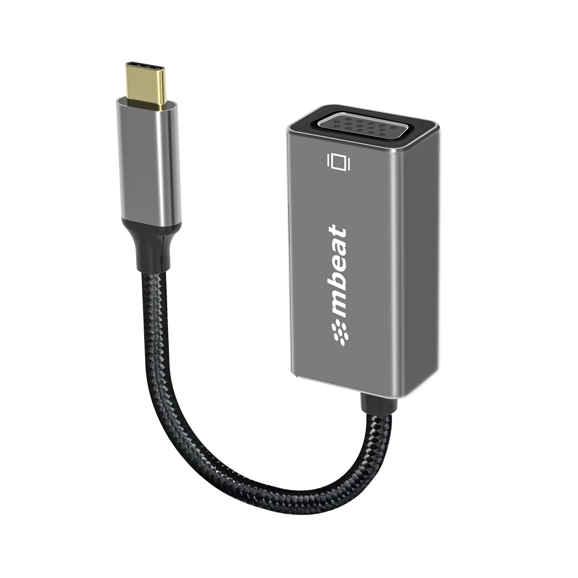 Adapters/MBEAT: mbeat, Elite, USB-C, to, VGA, Adapter-, Space, Grey, 