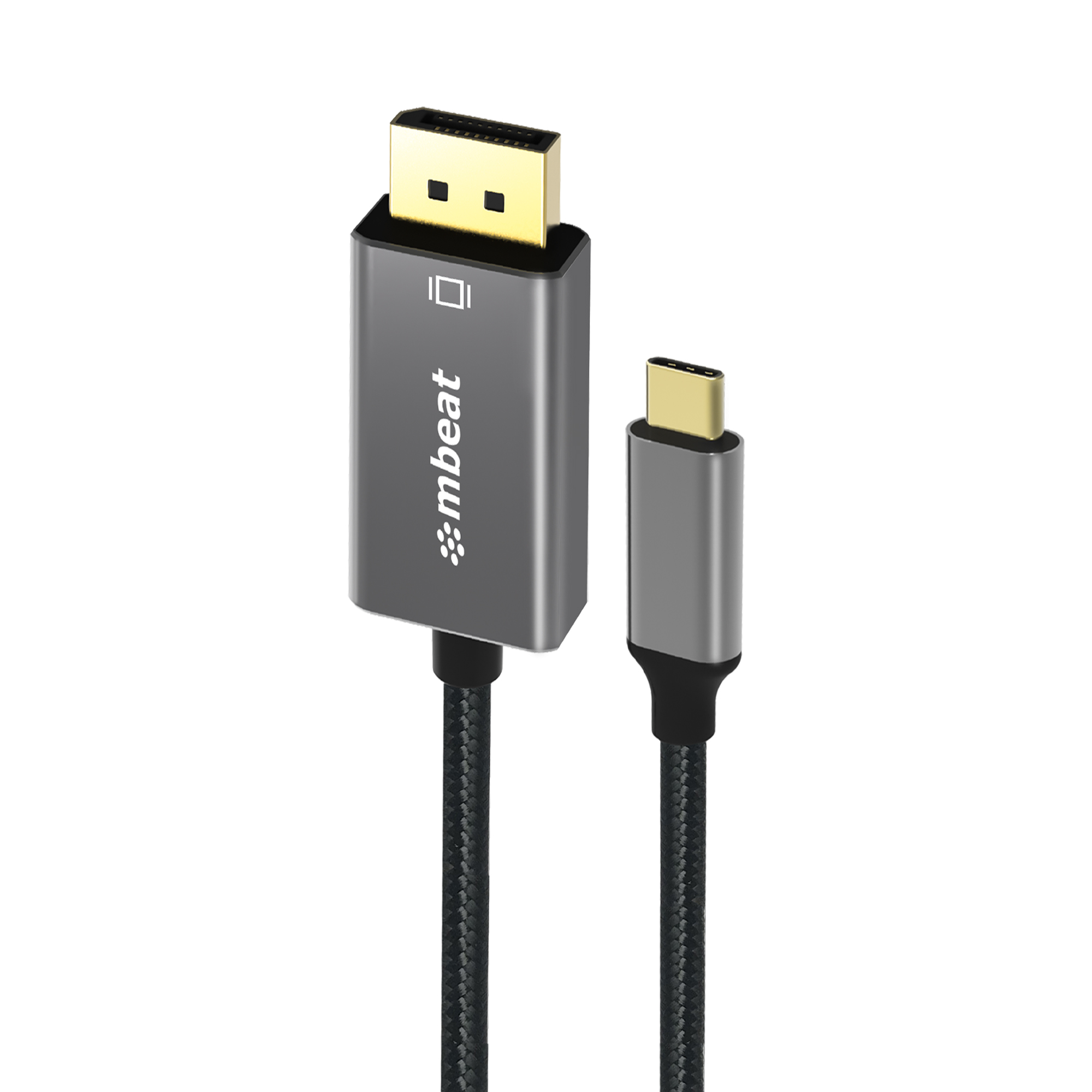 mbeat, Tough, Link, 1.8m, 4K, USB-C, to, Display, Port, Cable, -, Converts, USB-C, to, DisplayPort, 4K@60Hz, (3840Ã—2160), Gold, Plated, 