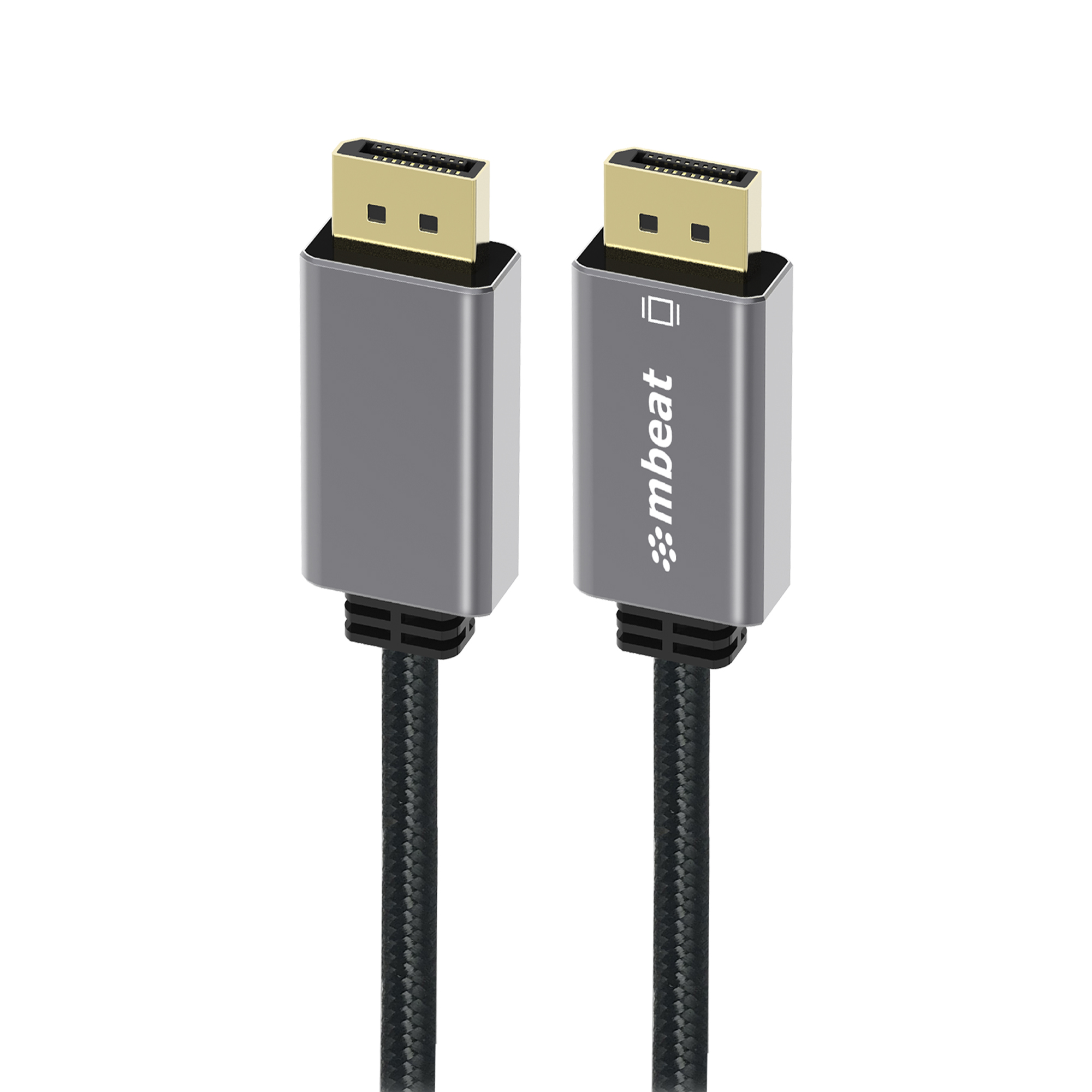 Adapters/MBEAT: mbeat, Tough, Link, 1.8m, Display, Port, Cable, v1.4, -, Space, Grey, 