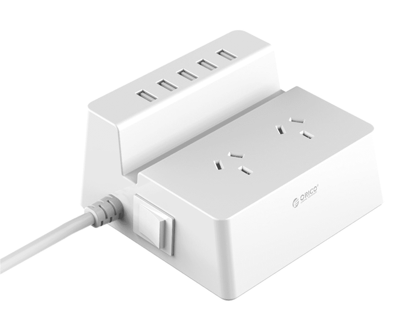 ORICO, ODC-2A5U, (2, AC, Outlets, with, 5, Smart, Charging, USB, 40W, Ports, Surge, Protector), -, UPAE-SS2A25A, 