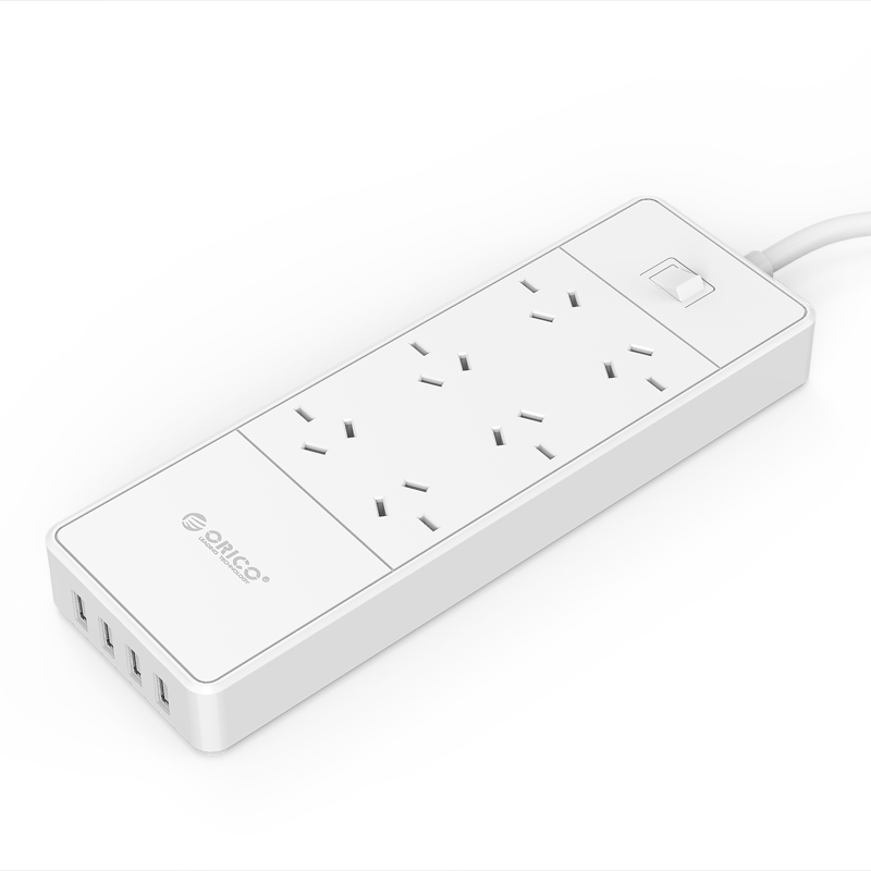 ORICO, 6, AC, Outlet, Surge, Protector, with, 4, USB, 30W, Smart, Charger, (OSD-6A4U-AU), -, UPAE-Q6A3U, -, UPAPCP66, -, UPSA-PB60-MS, 