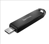 SanDisk, Ultra, USB, Type-C, Flash, Drive, CZ460, 64GB, USB, Type, C, 3.1, Black, Super-thin, Retractable, 5Y, 