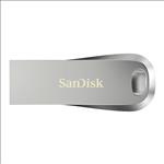 SanDisk, 128GB, Ultra, Luxe, USB3.1, Flash, Drive, Memory, Stick, USB, Type-A, 150MB/s, capless, sliver, 5, Years, Limited, Warranty, 