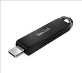 SanDisk, Ultra, USB, Type-C, Flash, Drive, CZ460, 128GB, USB, Type, C, 3.1, Black, Super-thin, Retractable, 5Y, 