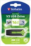 Verbatim, 16GB, V3, USB3.0, Green, Store, n, Go, V3;, Rectractable, USB, Storage, Drive, Memory, Stick, 