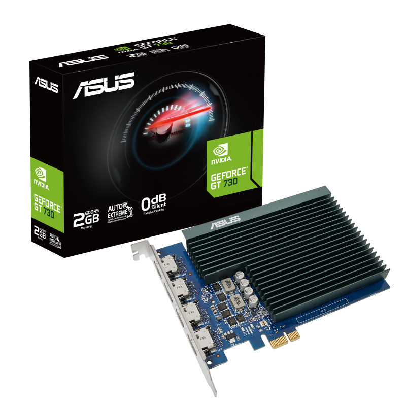 ASUS, nVidia, GeForce, GT730-4H-SL-2GD5, 2GB, GDDR5, GT730, 4xHDMI, 1.4b, 927Mhz/902Mhz, PCIE, 2.0, Single, Slot, 